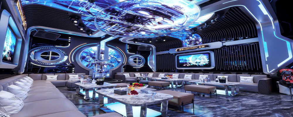 Phòng Hát Karaoke Phong Cách Công Nghệ Led